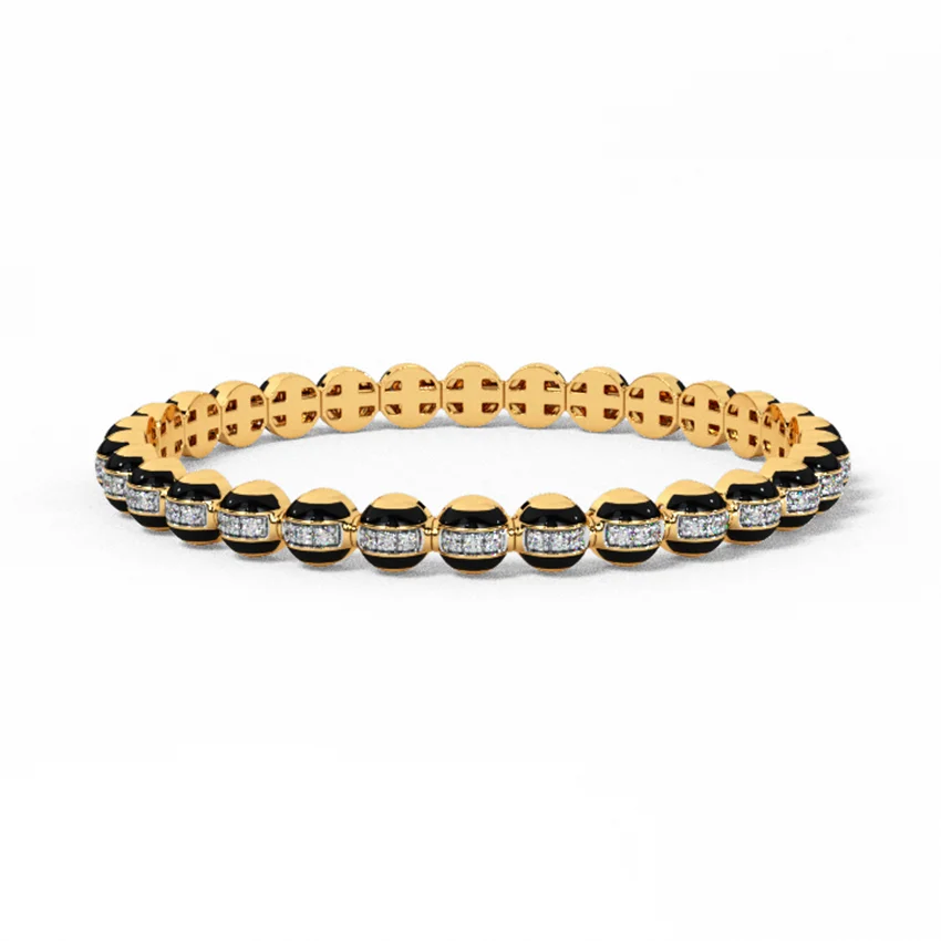 Bungee Beads Diamond Bangle